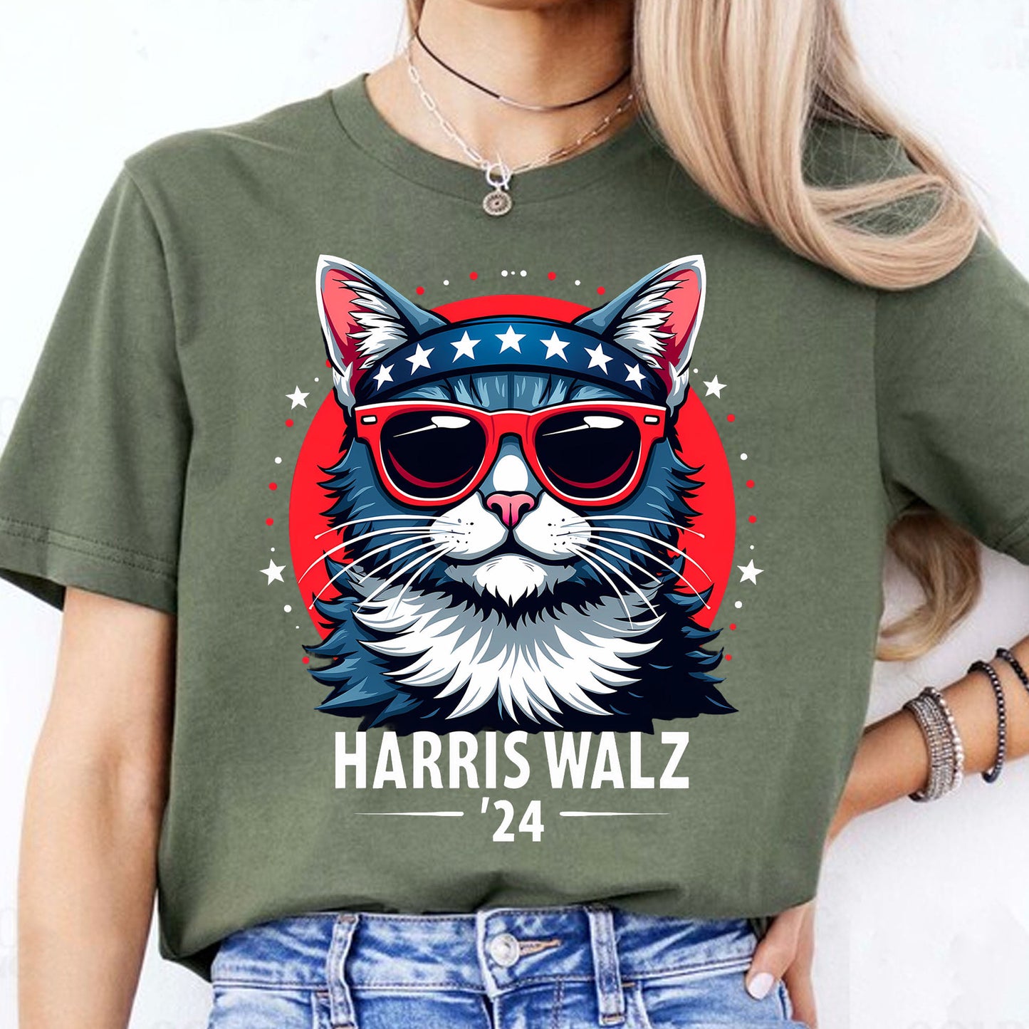 Harris Walz 2024 Shirt | Kamala Harris 2024 Shirt | Democrat Shirt Dark K1484 - KH2