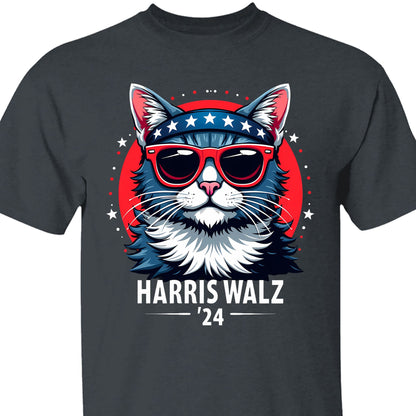Harris Walz 2024 Shirt | Kamala Harris 2024 Shirt | Democrat Shirt Dark K1484 - KH2