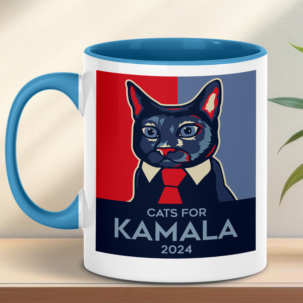 Cats For Kamala 2024 Mug | Kamala Harris 2024 Mug | Democrat White Mug K1485 - KH2