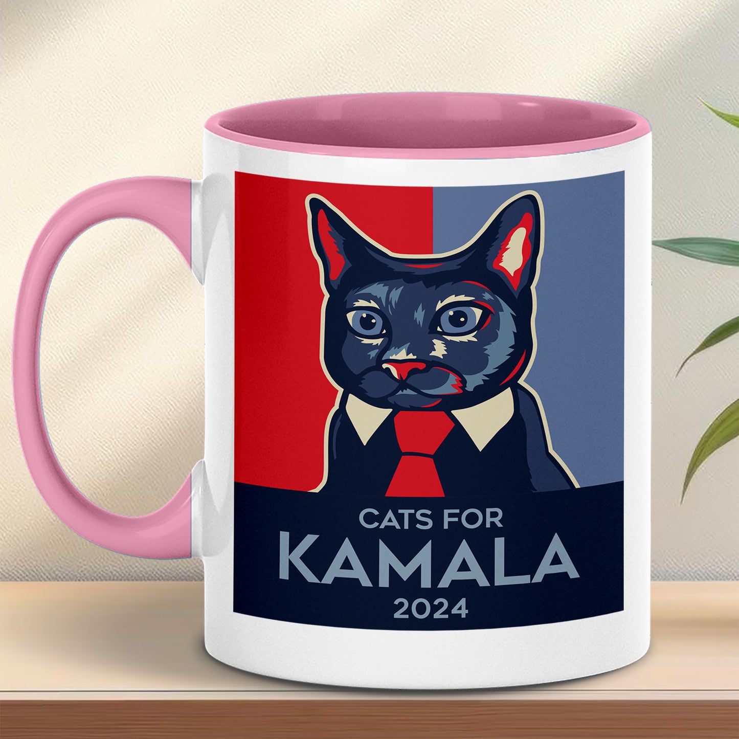 Cats For Kamala 2024 Mug | Kamala Harris 2024 Mug | Democrat White Mug K1485 - KH2