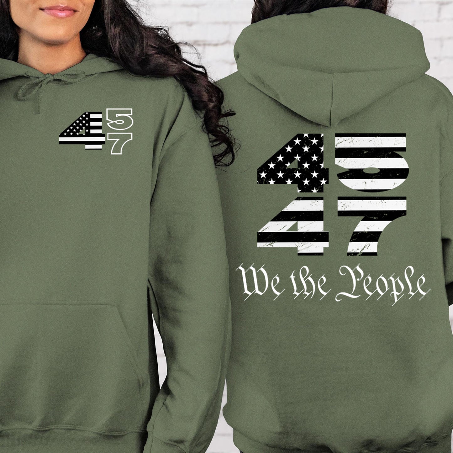 Trump 2024 45 47 Shirts | Funny Trump Tshirts | Republican Nominee Shirts | Republican Political T-shirts | Trump Front & Back Shirt Dark 681497 - GOP