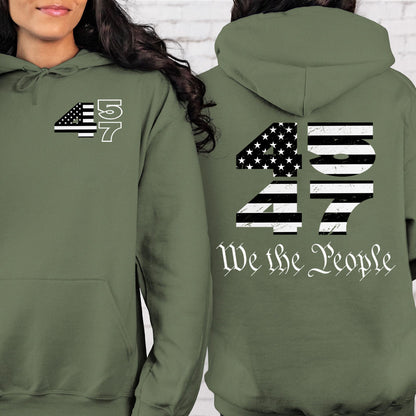 Trump 2024 45 47 Shirts | Funny Trump Tshirts | Republican Nominee Shirts | Republican Political T-shirts | Trump Front & Back Shirt Dark 681497 - GOP