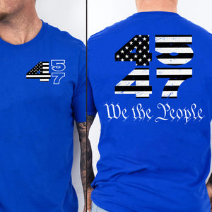 Trump 2024 45 47 Shirts | Funny Trump Tshirts | Republican Nominee Shirts | Republican Political T-shirts | Trump Front & Back Shirt Dark 681497 - GOP