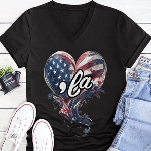 La Kamala Heart Shirt | Democrat Shirt | Kamala Harris 2024 Shirt Dark T1516 - KH2