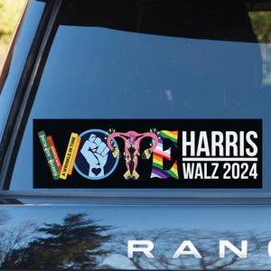 Vote Harris Walz 2024 Decal | Kamala Harris 2024 Car Decal | Democrat Stickers T1520 - KH2