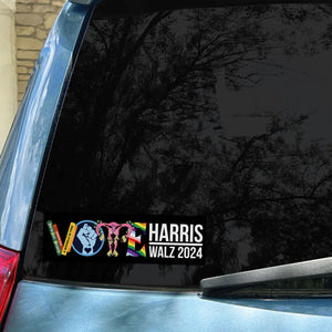 Vote Harris Walz 2024 Decal | Kamala Harris 2024 Car Decal | Democrat Stickers T1520 - KH2