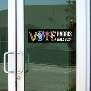 Vote Harris Walz 2024 Decal | Kamala Harris 2024 Car Decal | Democrat Stickers T1520 - KH2