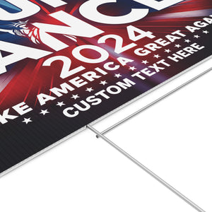 Make America Great Again Yard Sign | Trump Vance 2024 Yard Sign | Trump Supporters Yard Sign T1524 - GOP