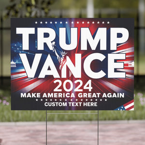 Make America Great Again Yard Sign | Trump Vance 2024 Yard Sign | Trump Supporters Yard Sign T1524 - GOP