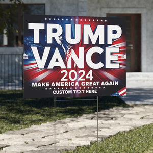 Make America Great Again Yard Sign | Trump Vance 2024 Yard Sign | Trump Supporters Yard Sign T1524 - GOP