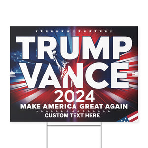 Make America Great Again Yard Sign | Trump Vance 2024 Yard Sign | Trump Supporters Yard Sign T1524 - GOP