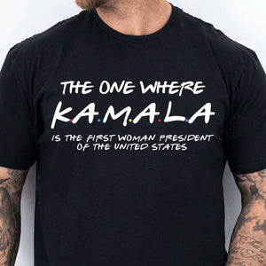 Kamala The First Women President Shirt | Kamala Harris 2024 Shirt | Democrat Shirt Dark T1527 - KH2