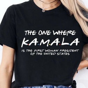 Kamala The First Women President Shirt | Kamala Harris 2024 Shirt | Democrat Shirt Dark T1527 - KH2