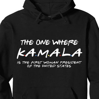 Kamala The First Women President Shirt | Kamala Harris 2024 Shirt | Democrat Shirt Dark T1527 - KH2