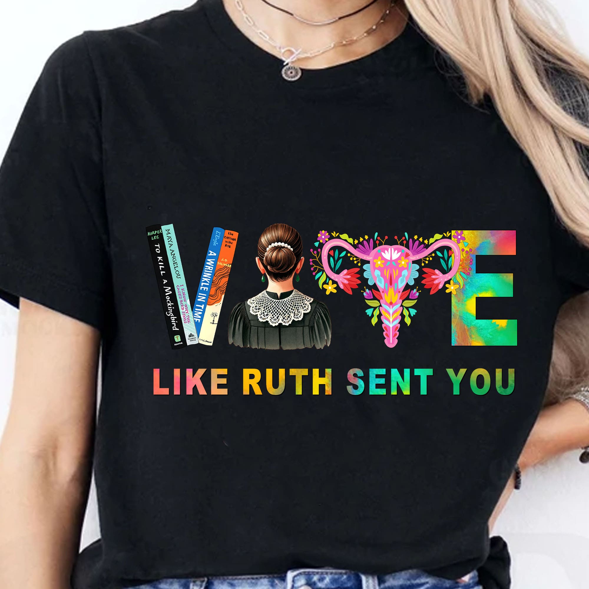 Vote Like Ruth Sent You Shirt | Democrat Shirt | Kamala Harris 2024 Shirt Dark T1541 - KH2