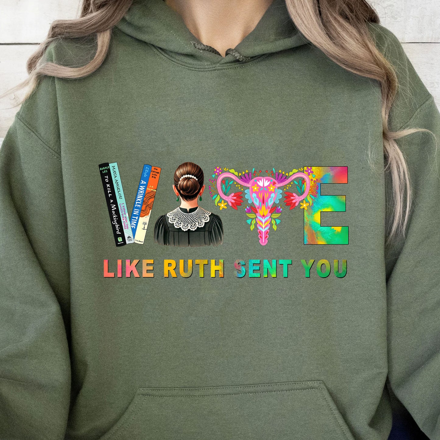Vote Like Ruth Sent You Shirt | Democrat Shirt | Kamala Harris 2024 Shirt Dark T1541 - KH2