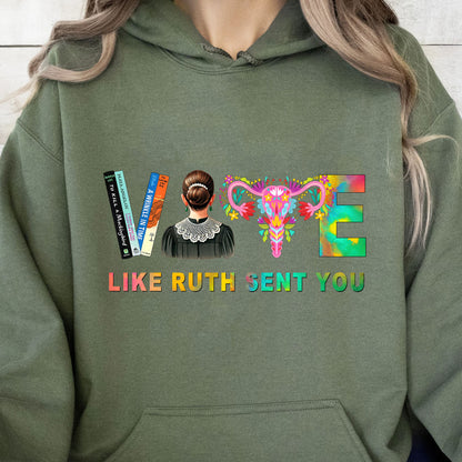 Vote Like Ruth Sent You Shirt | Democrat Shirt | Kamala Harris 2024 Shirt Dark T1541 - KH2