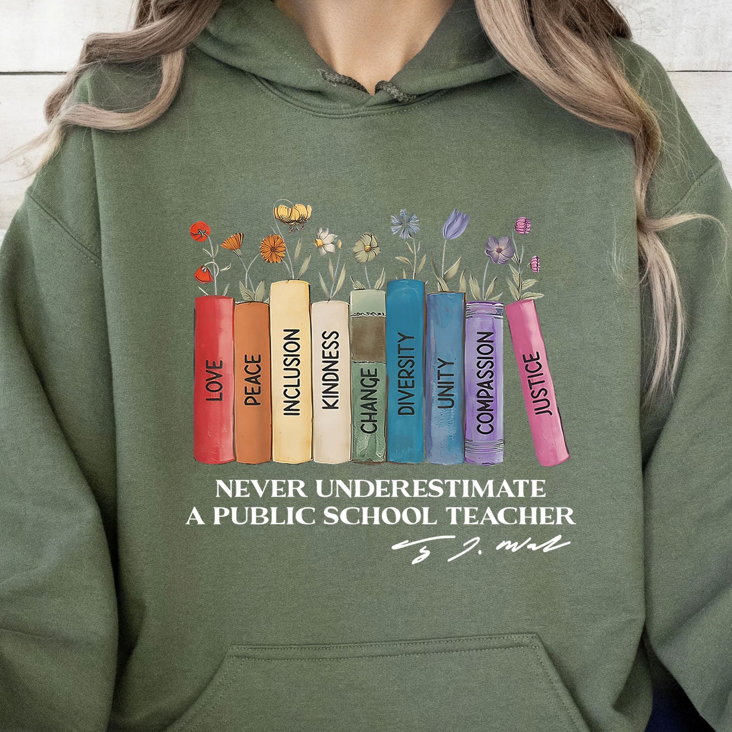 Never Underestimate A Public School Teacher Shirt | Democrat Shirt | Kamala Harris 2024 Shirt Dark T1543 - KH2