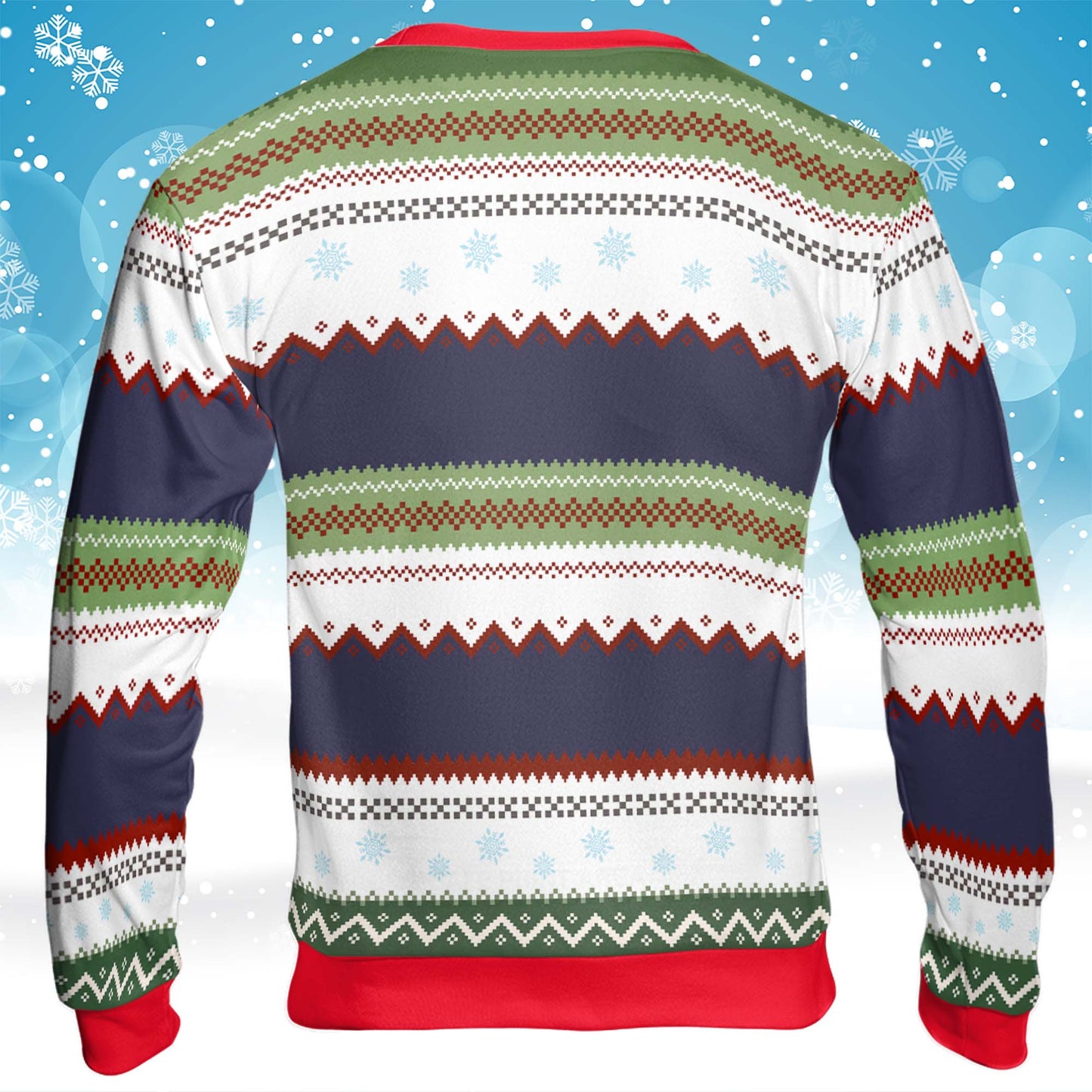 Ho Ho Holy I Need A Beer Wine And My Pet | Custom Photo Ugly Christmas Sweater | Christmas All-Over Printed Sweatshirt - C1552