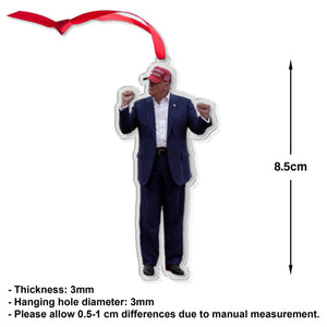 Trump Dancing Acrylic Ornament, Perfect for Car & Christmas Tree Decor 681464 - GOP