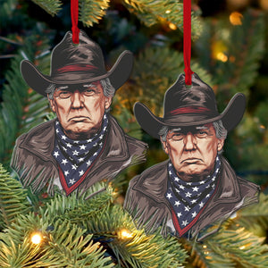 Make America Great Again, Trump Cowboys, Christmas Trump Acrylic Ornament | Perfect for Car & Christmas Tree Decor T1557 - GOP