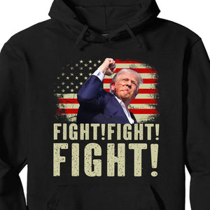 Trump Fight Fight Fight Shirt | Republican Shirt | Trump 2024 Shirt | Trump Supporters Shirt Dark T1565 - GOP