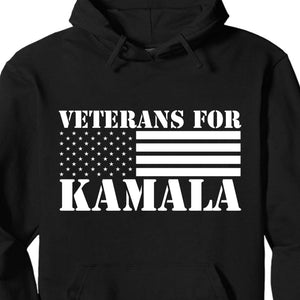 Veterans For Kamala Shirt | Kamala Harris 2024 Shirt | Democrat Shirt Dark T1566 - KH2