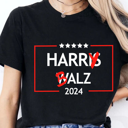 Harry Balz 2024 Shirt | Funny Political 2024 Shirt | Harris Walz Shirt | Kamala Harris 2024 Shirt Dark T1571 - KH2