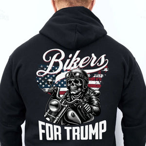 Bikers For Trump Shirt | Trump 2024 Shirt | Trump Supporter Backside Shirt Dark C1581 - GOP