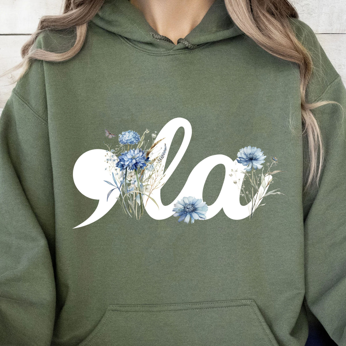 Floral Comma La Shirt | Kamala Harris Shirt | Democrat Shirt Dark T1582 - KH2