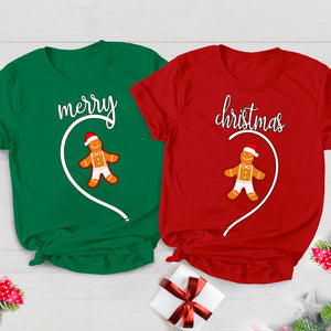 Merry Christmas Couple Matching Christmas Shirt, Personalized Custom Couple Sweatshirt T1583