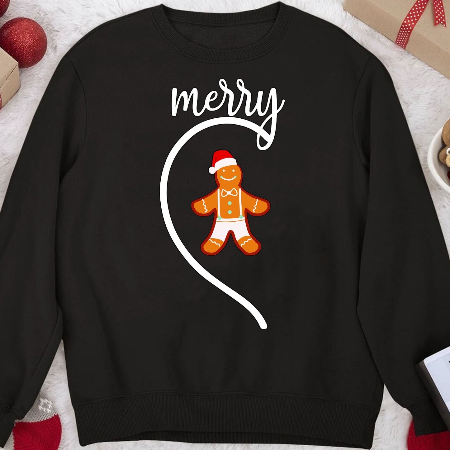 Merry Christmas Couple Matching Christmas Shirt, Personalized Custom Couple Sweatshirt T1583