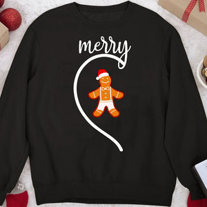 Merry Christmas Couple Matching Christmas Shirt, Personalized Custom Couple Sweatshirt T1583