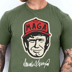 Trump MAGA Hat Cartoon Shirt | Trump 2024 Shirt | Trump Supporter Shirt Dark T1588 - GOP