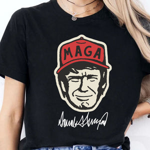 Trump MAGA Hat Cartoon Shirt | Trump 2024 Shirt | Trump Supporter Shirt Dark T1588 - GOP