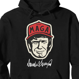 Trump MAGA Hat Cartoon Shirt | Trump 2024 Shirt | Trump Supporter Shirt Dark T1588 - GOP