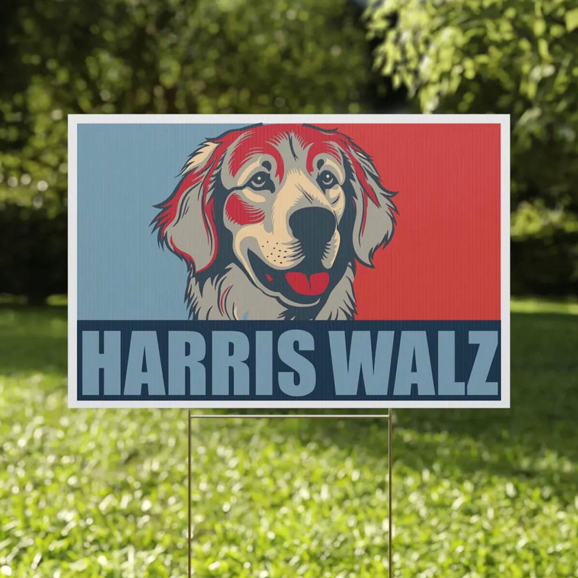 Dogs For Kamala Harris Yard Sign | Kamala 2024 Yard Sign | Kamala For President Yard Sign | Democrat Yard Sign T1596 - KH2