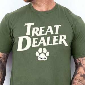 Treat Dealer Shirt, Dog Lovers Shirt, Personalized Custom Photo Dog Cat Shirt T1607