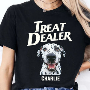 Treat Dealer Shirt, Dog Lovers Shirt, Personalized Custom Photo Dog Cat Shirt T1607