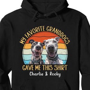 My Granddog Gave Me This Shirt, Funny Dog Grandma Grandpa Shirt, Personalized Custom Photo Dog Shirt T1608