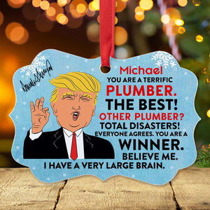 Trump Custom Job Aluminum Ornament, Personalized Trump You are Great Christmas Ornament C1611 - GOP