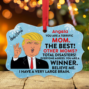 Trump Custom Name and Title Aluminum Ornament, Personalized Trump You are Great Christmas Ornament C1611 - GOP