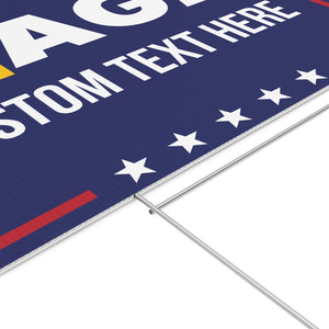 Trump MAGA Yard Sign | Trump Make America Great Again McDonalds Yard Sign | Trump Supporters Yard Sign T1623 - GOP