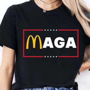 Trump MAGA Shirt | Trump McDonalds Shirt | Republican Shirt | Trump Supporter Shirt Dark T1623 - GOP