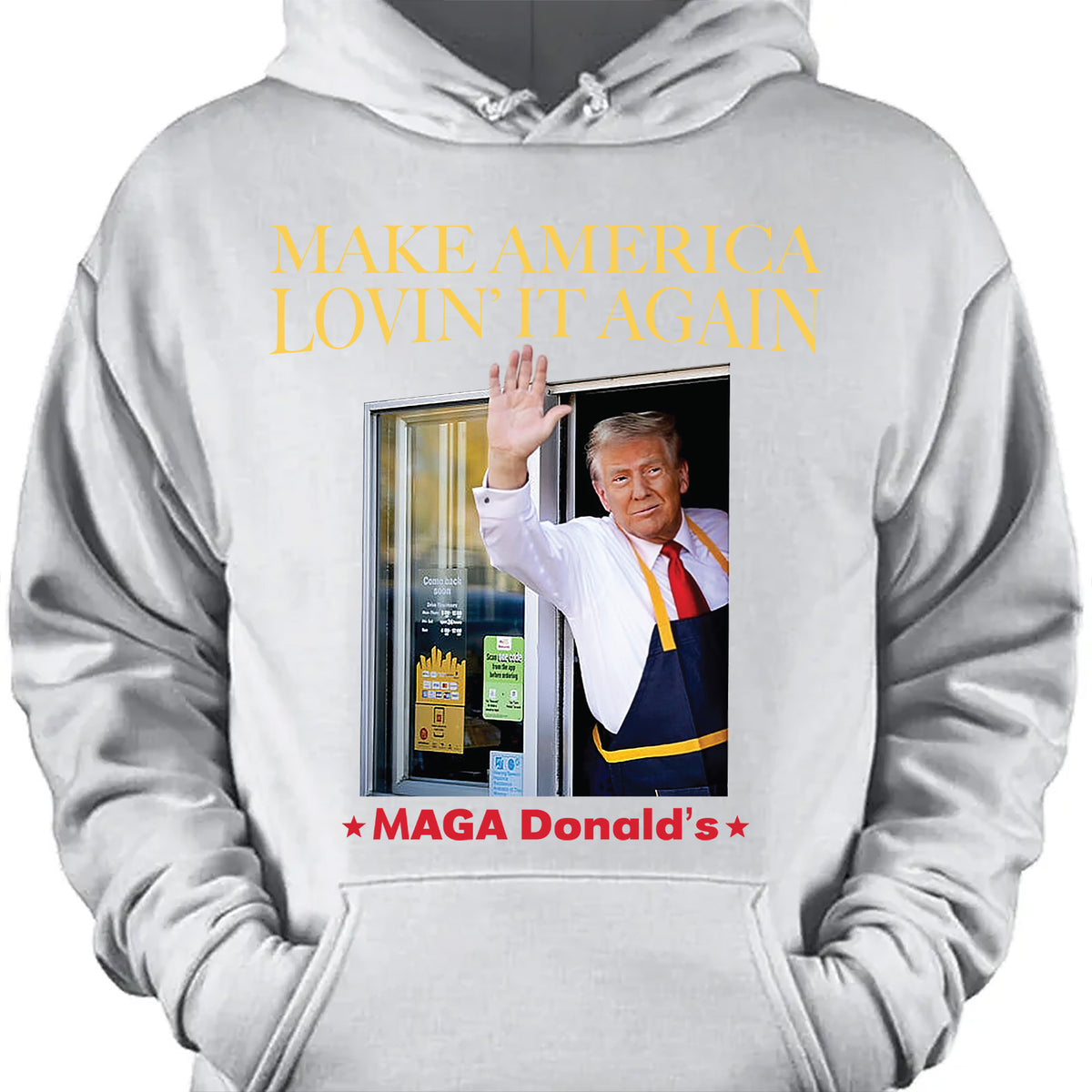 Trump McDonalds Shirt | Trendy MAGA Lovin' It Shirt | Republican Shirt | Trump Supporter Shirt Dark T1629 - GOP