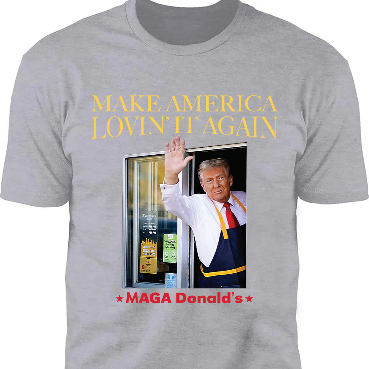 Trump McDonalds Shirt | Trendy MAGA Lovin' It Shirt | Republican Shirt | Trump Supporter Shirt Dark T1629 - GOP