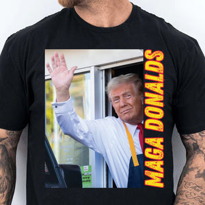 Funny Trump McDonald Shirt | Trump 2024 Shirt | Republican Shirt | Trump Supporters Shirt Dark T1630 - GOP