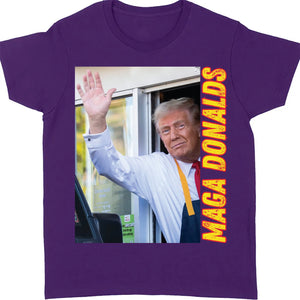 Funny Trump McDonald Shirt | Trump 2024 Shirt | Republican Shirt | Trump Supporters Shirt Dark T1630 - GOP