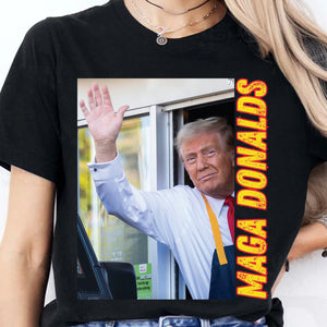 Funny Trump McDonald Shirt | Trump 2024 Shirt | Republican Shirt | Trump Supporters Shirt Dark T1630 - GOP