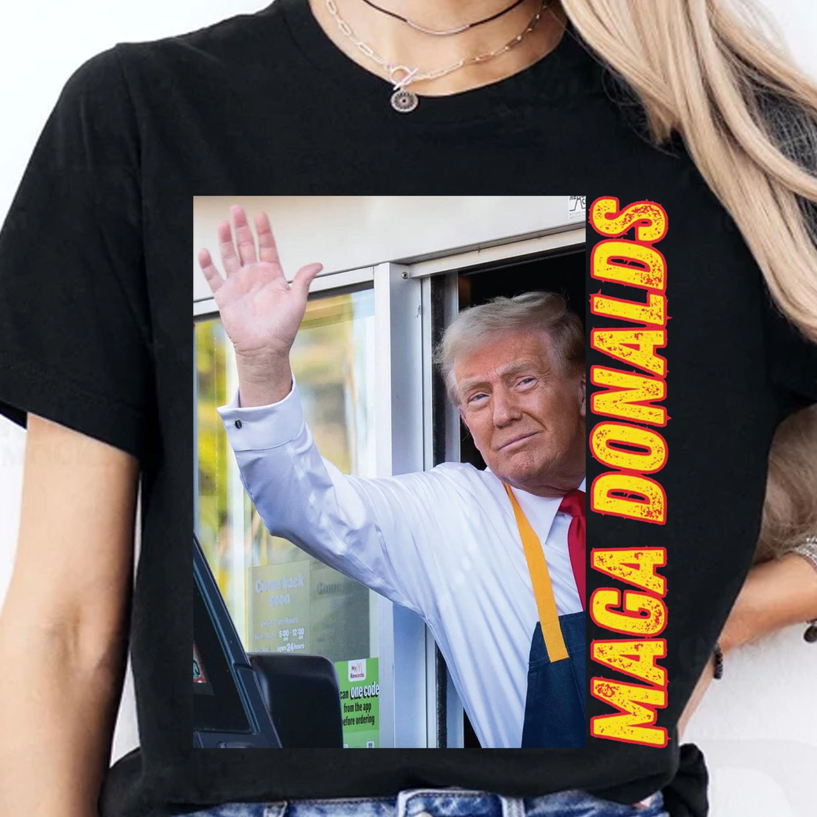 Funny Trump McDonald Shirt | Trump 2024 Shirt | Republican Shirt | Trump Supporters Shirt Dark T1630 - GOP